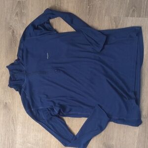 Patagonia vintage capilene herren blue 1/2 zip track pulloversize large